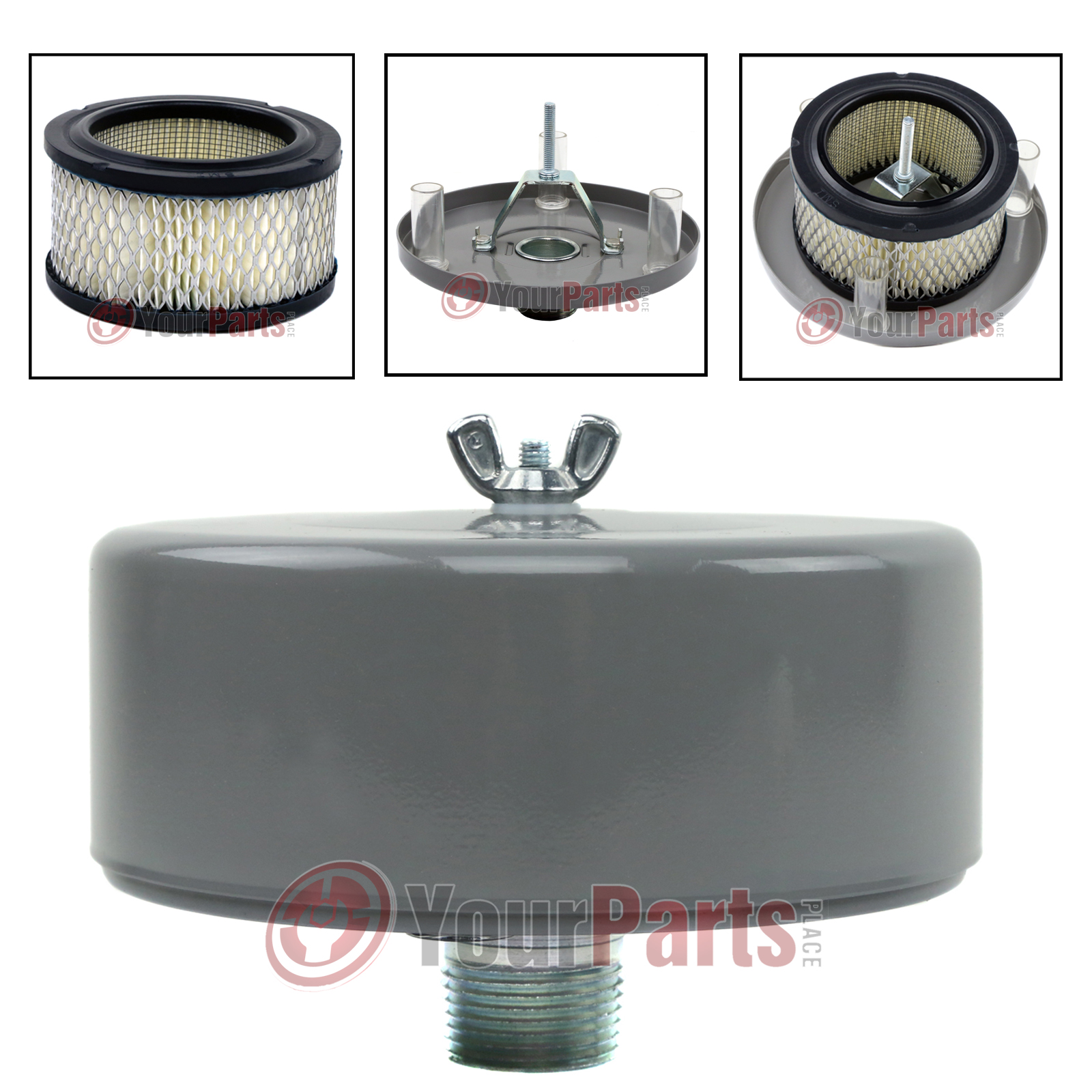 One Solberg 1" Air Compressor Intake Filter Silencer Housing FS14100